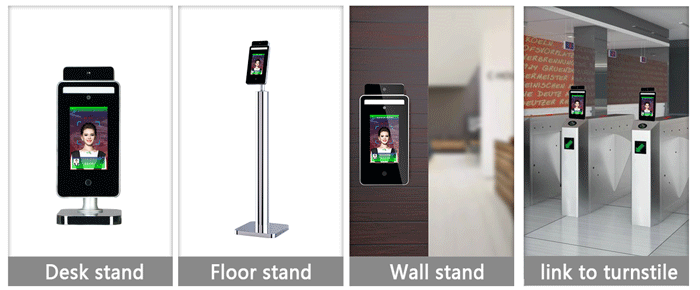 Facial recognition infrared thermometer and distance sensor YF120