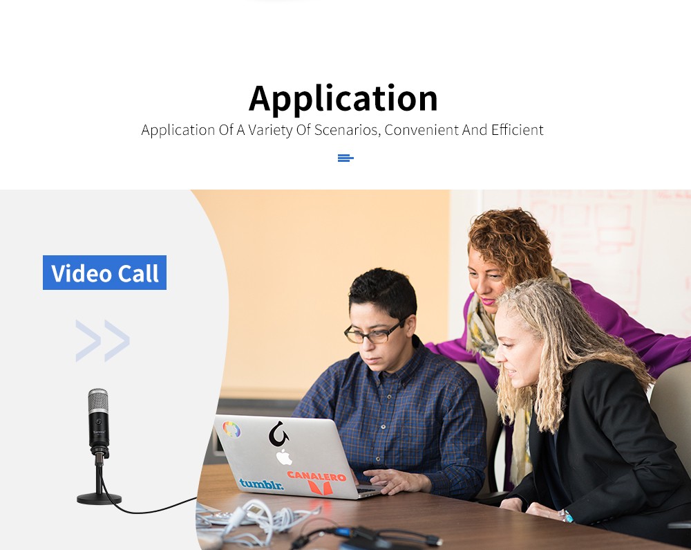 High quality USB microphone for recording live streaming video call YR11