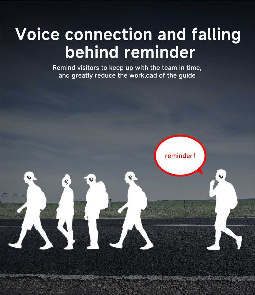 YARMEE New Tour Guide System Earhook Receiver 2.4G