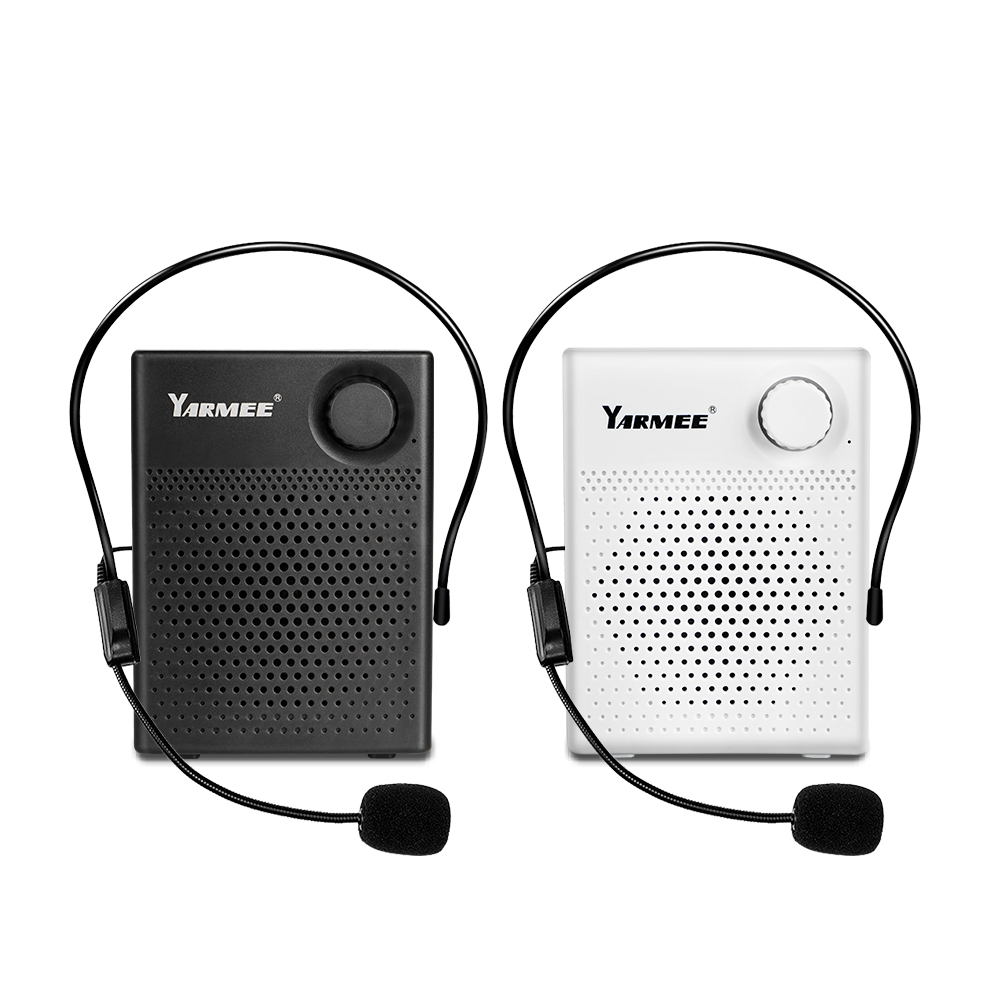 Portable amplifier with headset microphone
